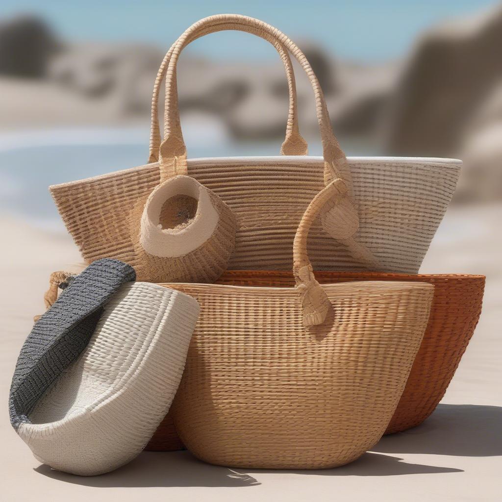 Natural and Synthetic Woven Beach Bag Materials