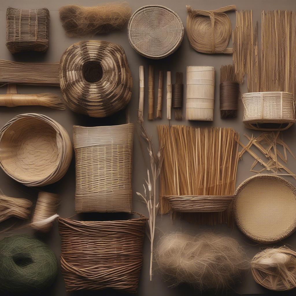 Natural Basket Weaving Fibers: Willow, Reed, and Bamboo