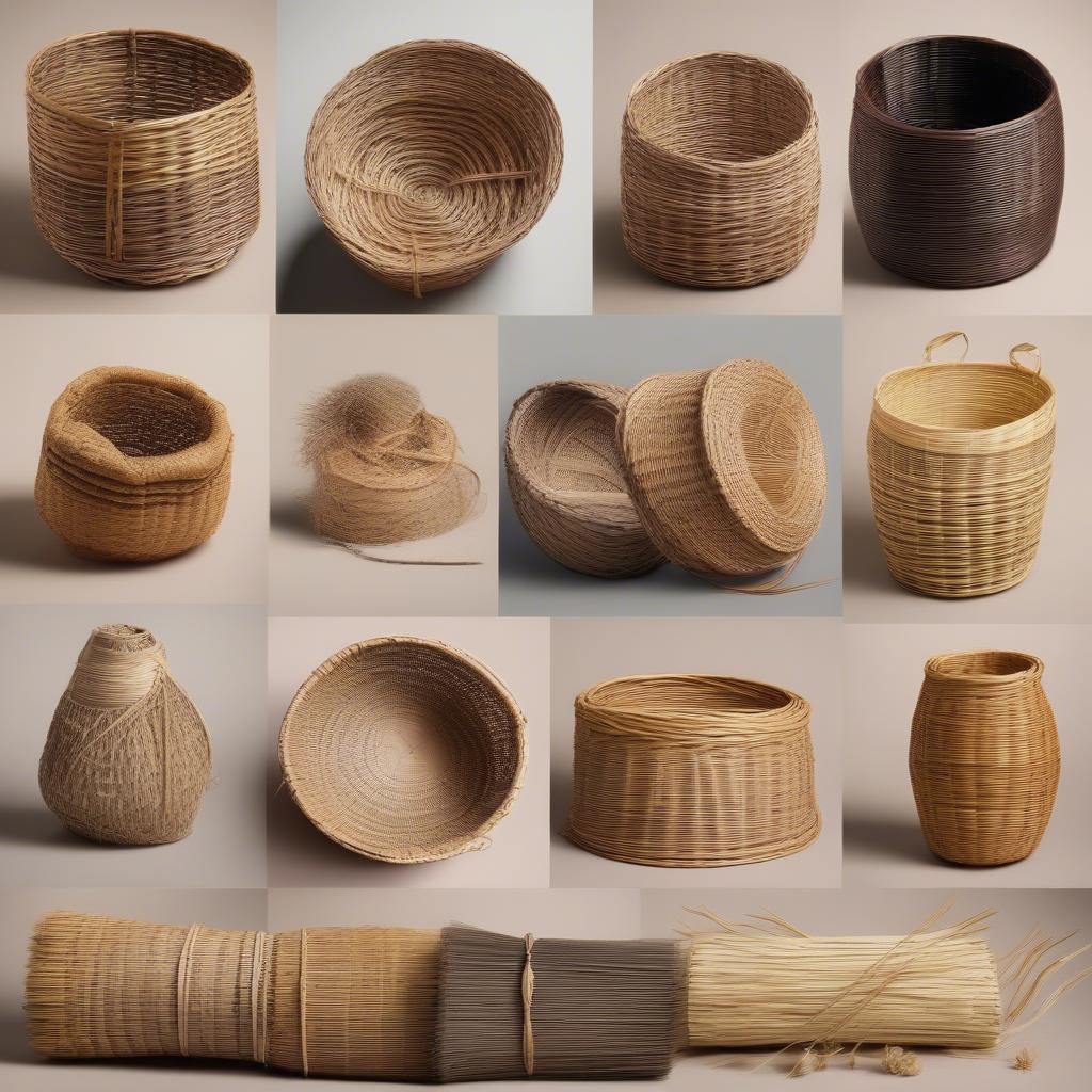 Natural Basket Weaving Materials: Willow, Rattan, Reed, Bamboo, Seagrass