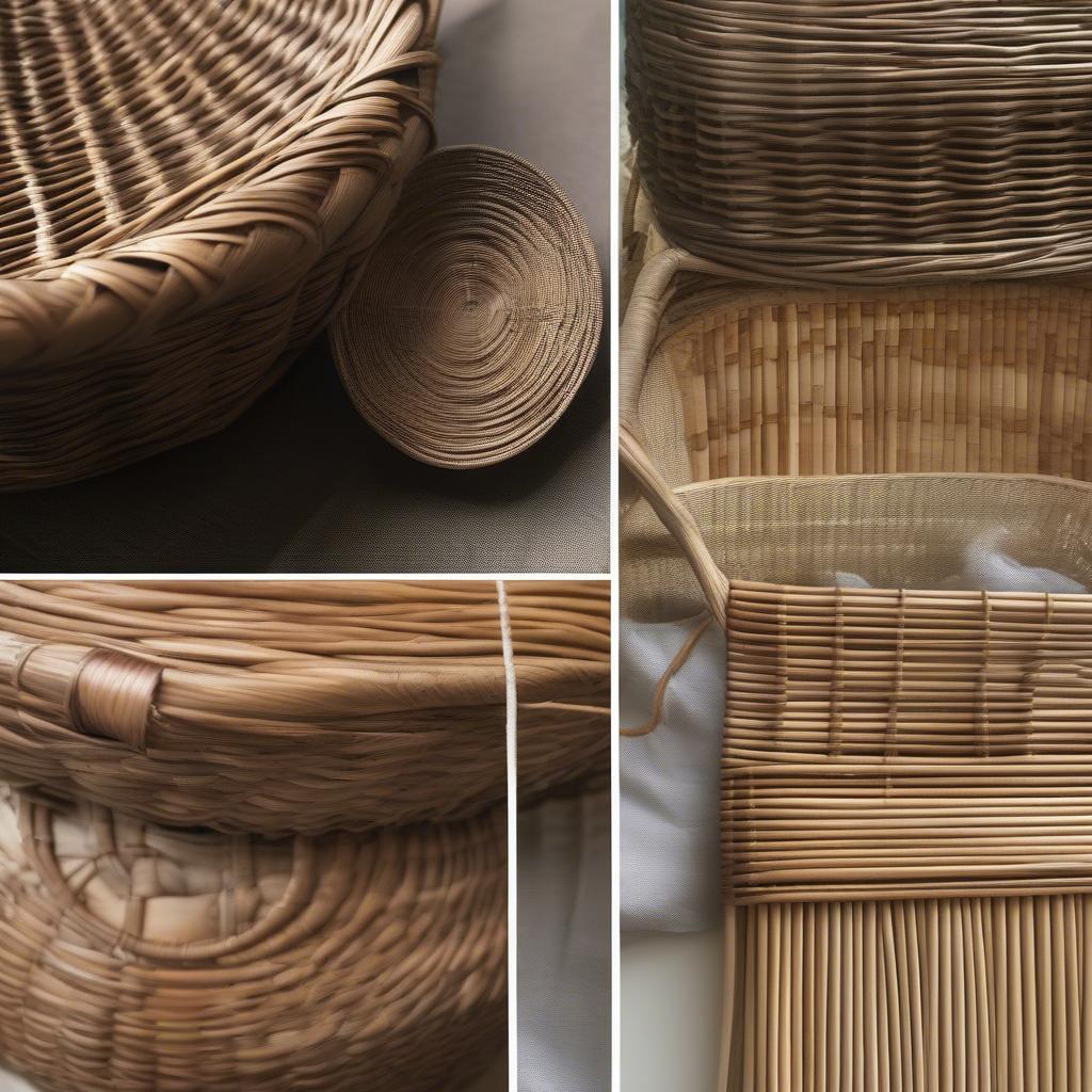 Natural Basket Weaving Materials like Willow, Reed, and Rattan