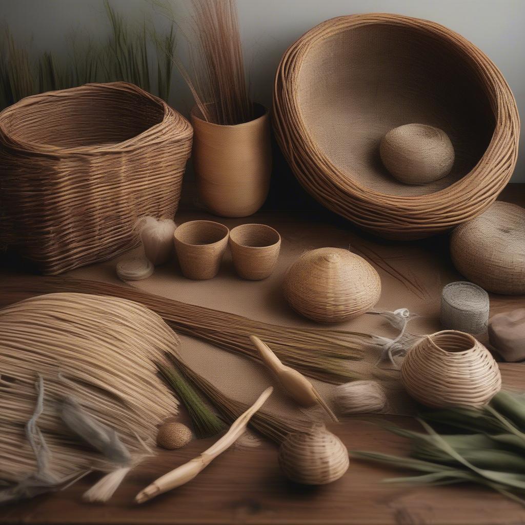 Natural Basket Weaving Materials