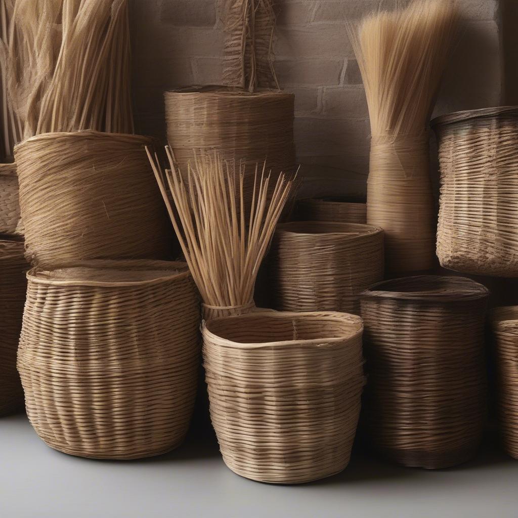 Natural Basket Weaving Materials: Willow, Reed, and Raffia