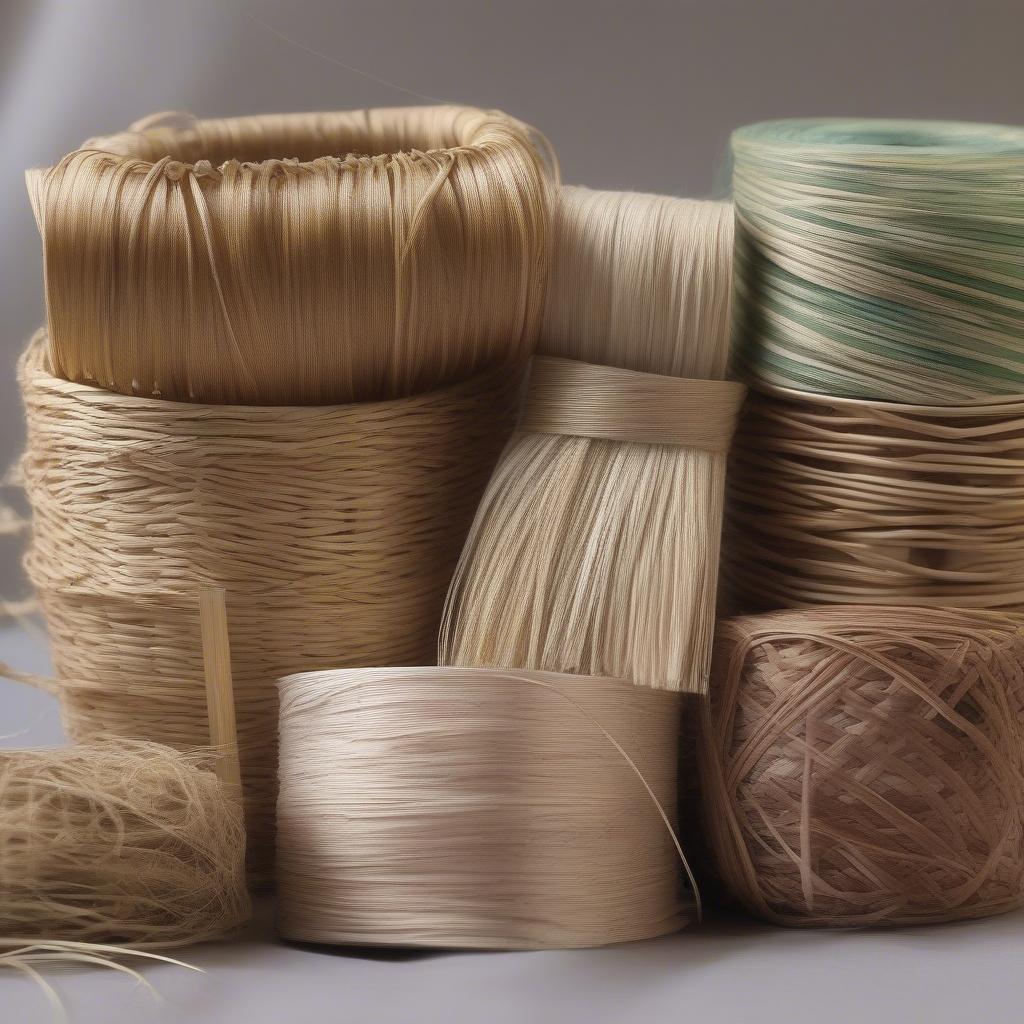 Natural Basket Weaving Threads: Reed, Willow, and Seagrass