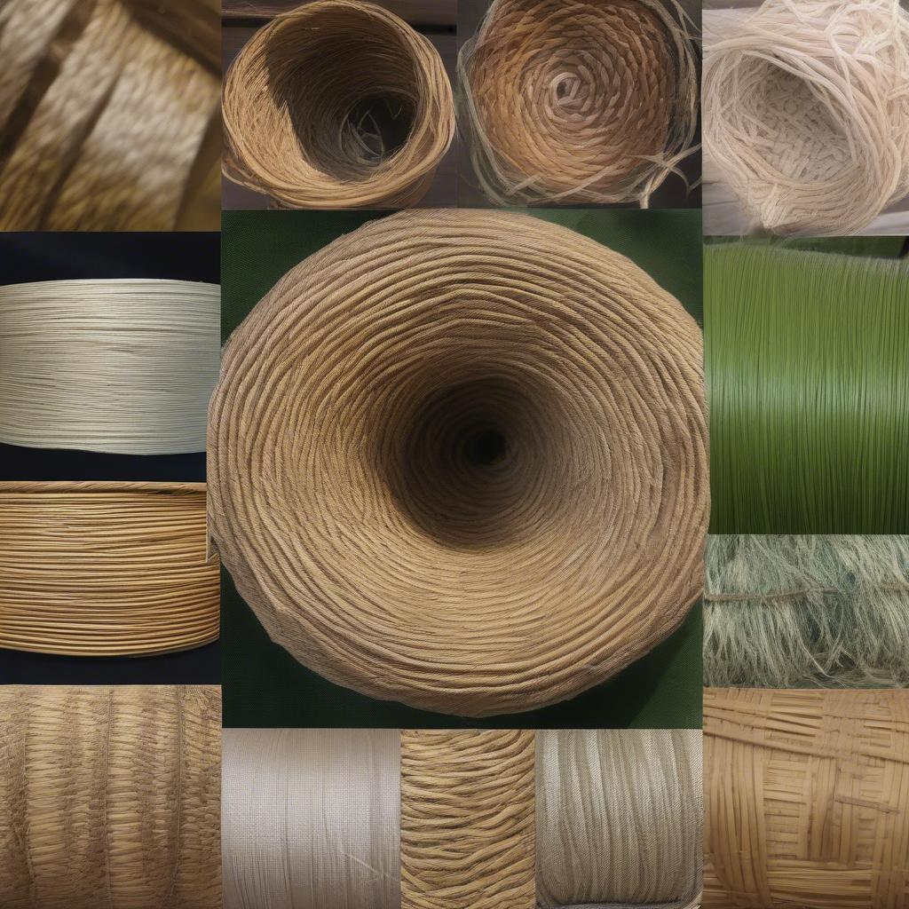 Natural Fiber Coils for Basket Weaving