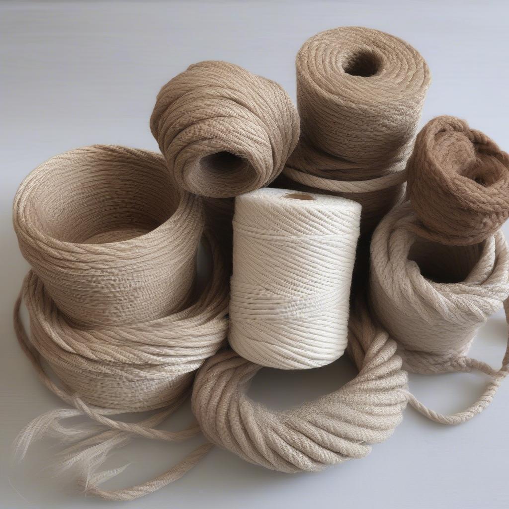 Natural Fiber Rope Basket Weaving: Cotton, Jute, Sisal