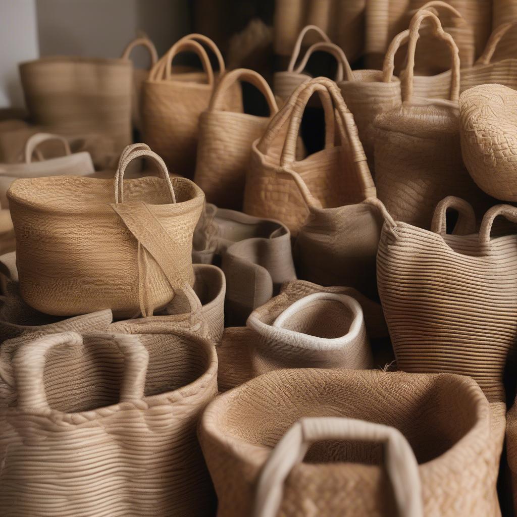 Natural Fiber Woven Bags