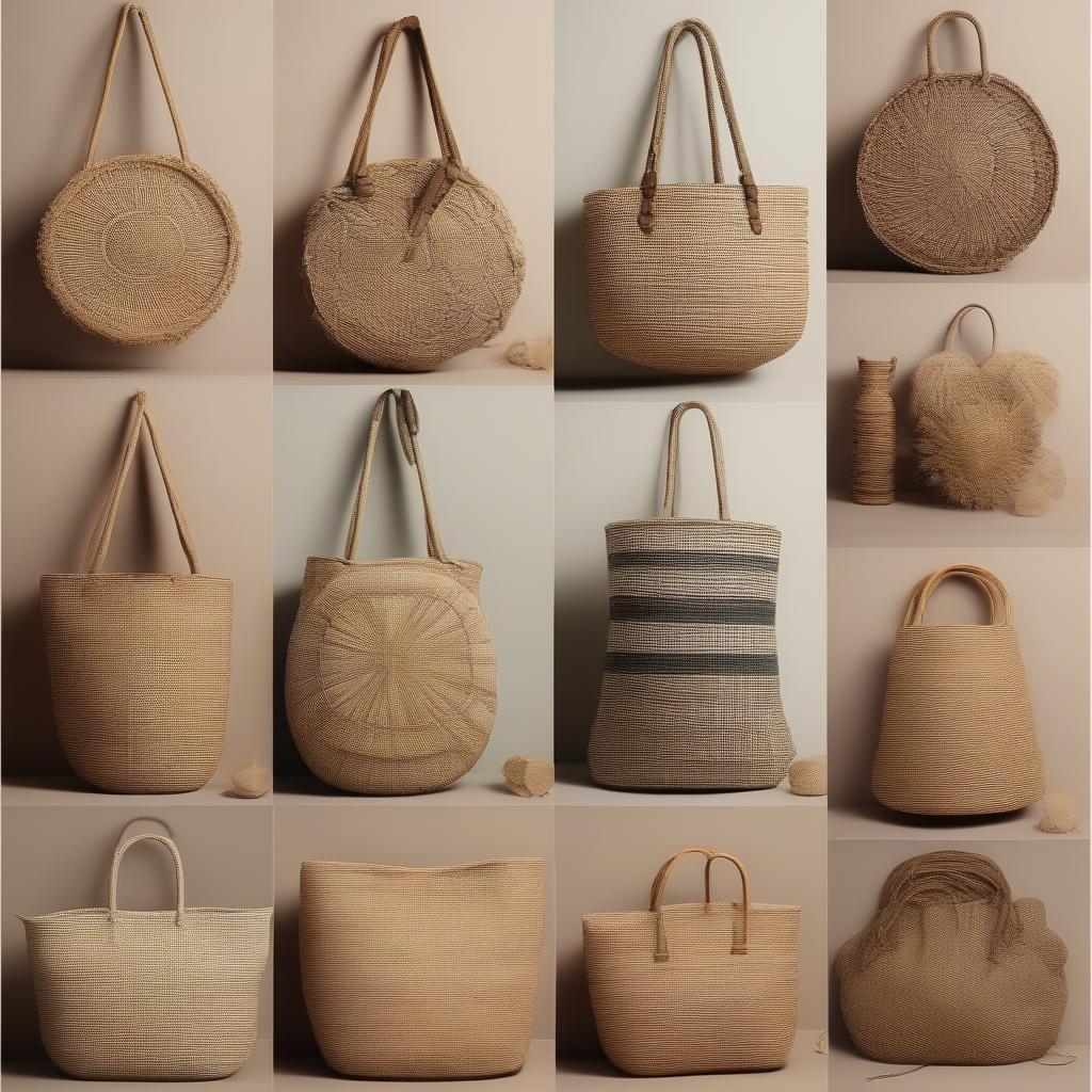 Natural Fiber Woven Bags: Rattan, Wicker, Jute, and Seagrass