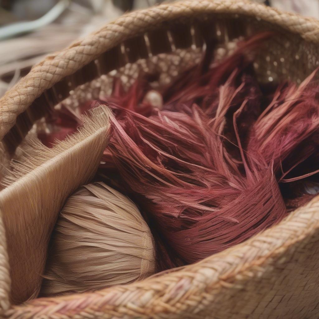 Natural Materials for Samoan Bags