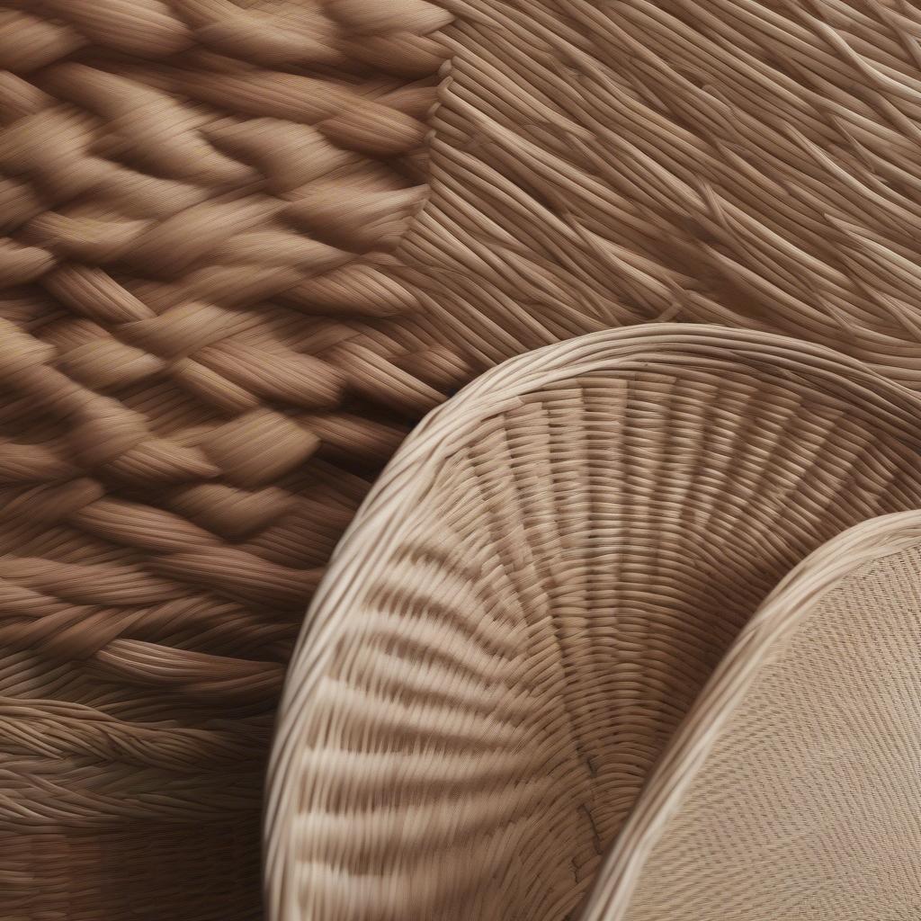 Close-up of Wicker and Rattan Materials