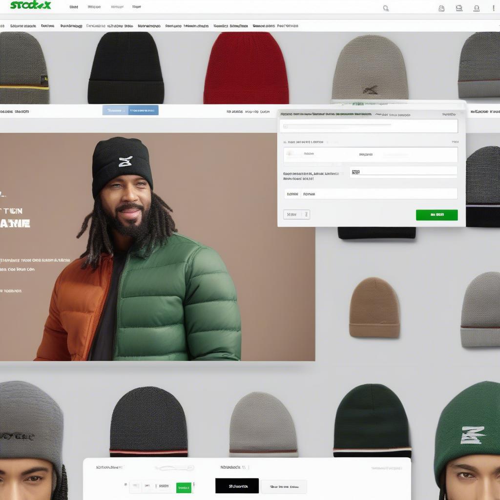 Navigating the Stockx Interface to Find Basket Weave Beanies