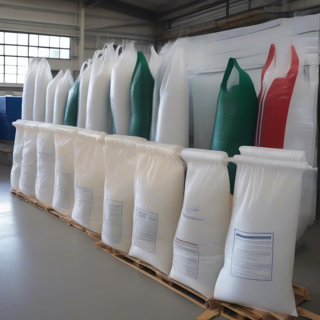 Variety of New Woven Polypropylene Feed Bags in Different Sizes and Closures