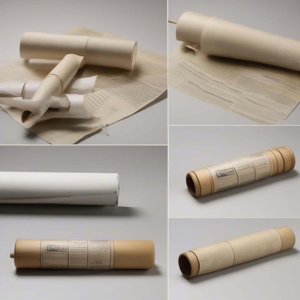 Rolling Newspaper Tubes for Basket Weaving