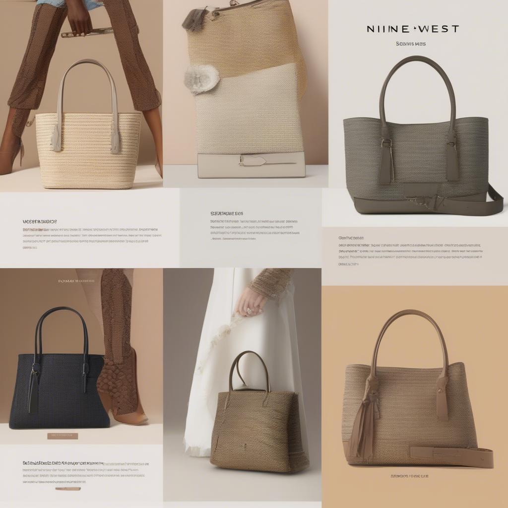 Shopping for Nine West Woven Bags Online: Showing various online retailers and marketplaces where Nine West woven bags can be purchased.