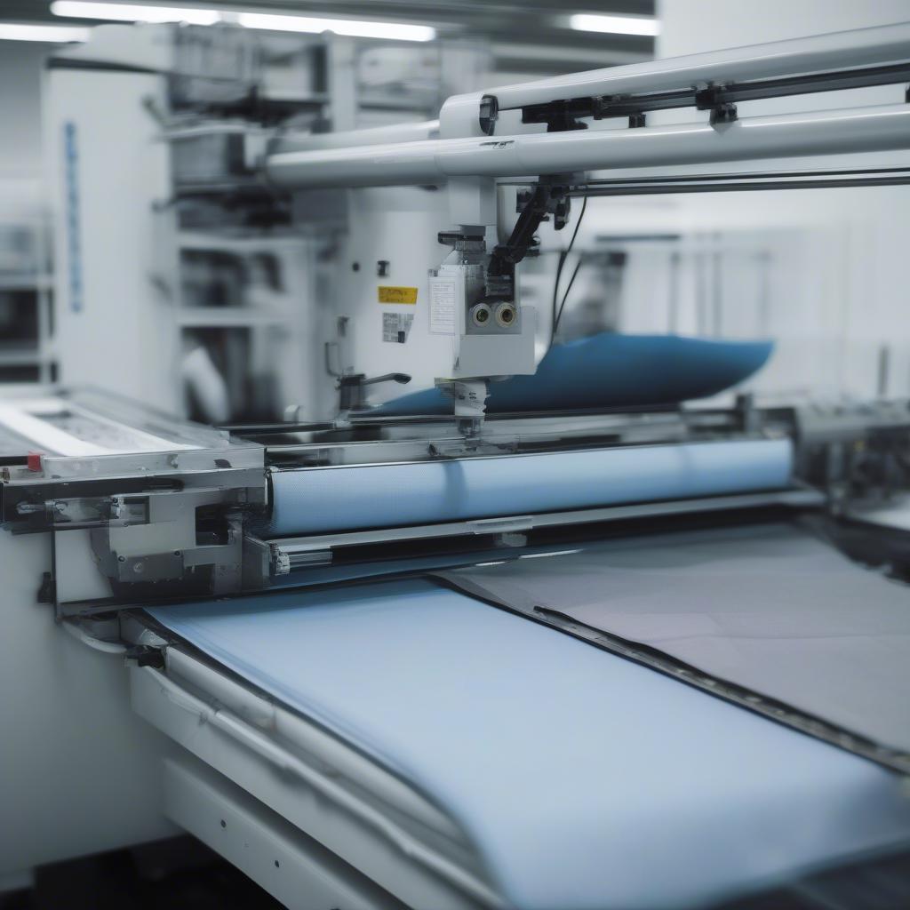 Automated cutting and stitching process for non woven bags