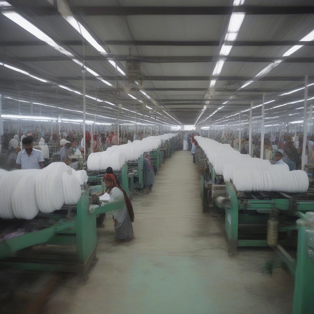 Non-woven bag factory in Bangladesh