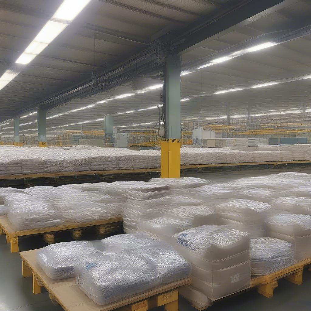 Shipping and logistics operations at a non-woven bag factory