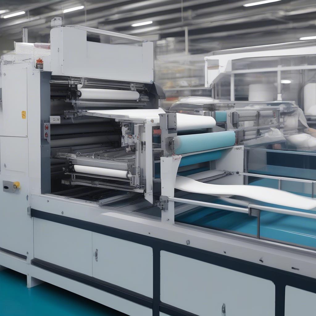 Automated Non-Woven Bag Making Machine in Operation