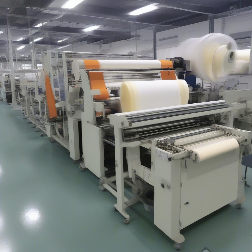 Non-Woven Bag Making Machine in Operation