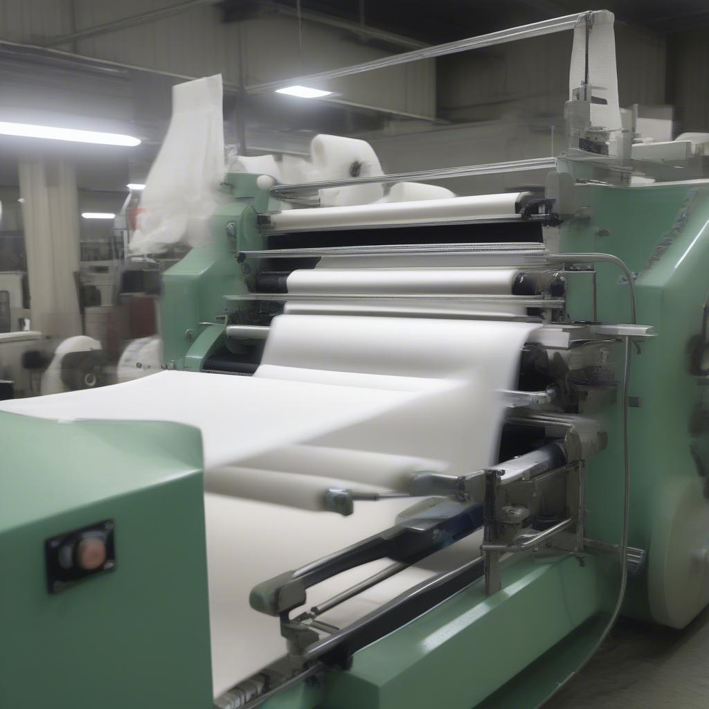 Non-Woven Bag Making Machine in Operation