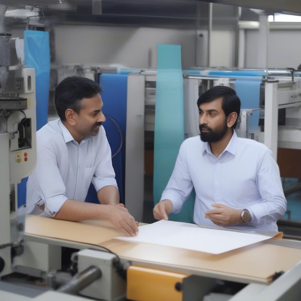 Meeting with a Non-Woven Bag Making Machine Supplier in India