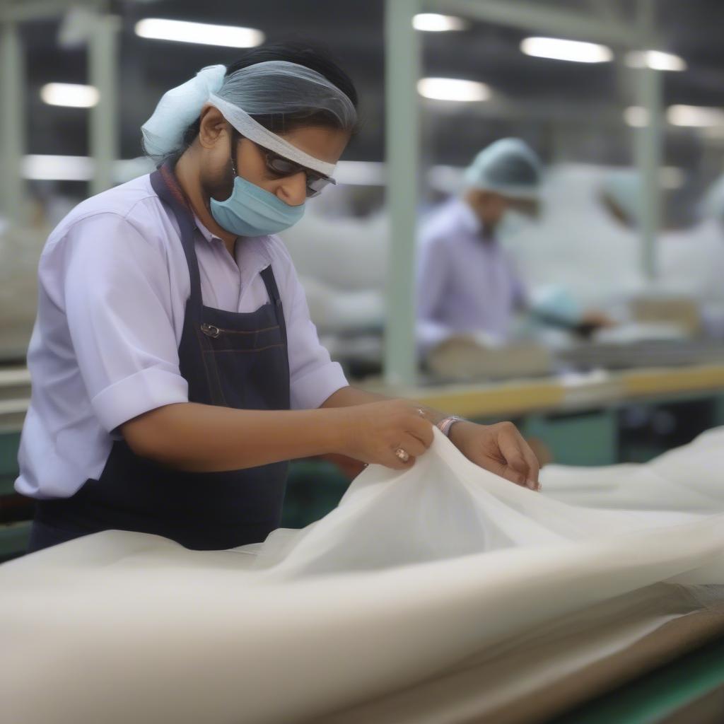 Quality Control in a Non Woven Bag Factory in Maharashtra