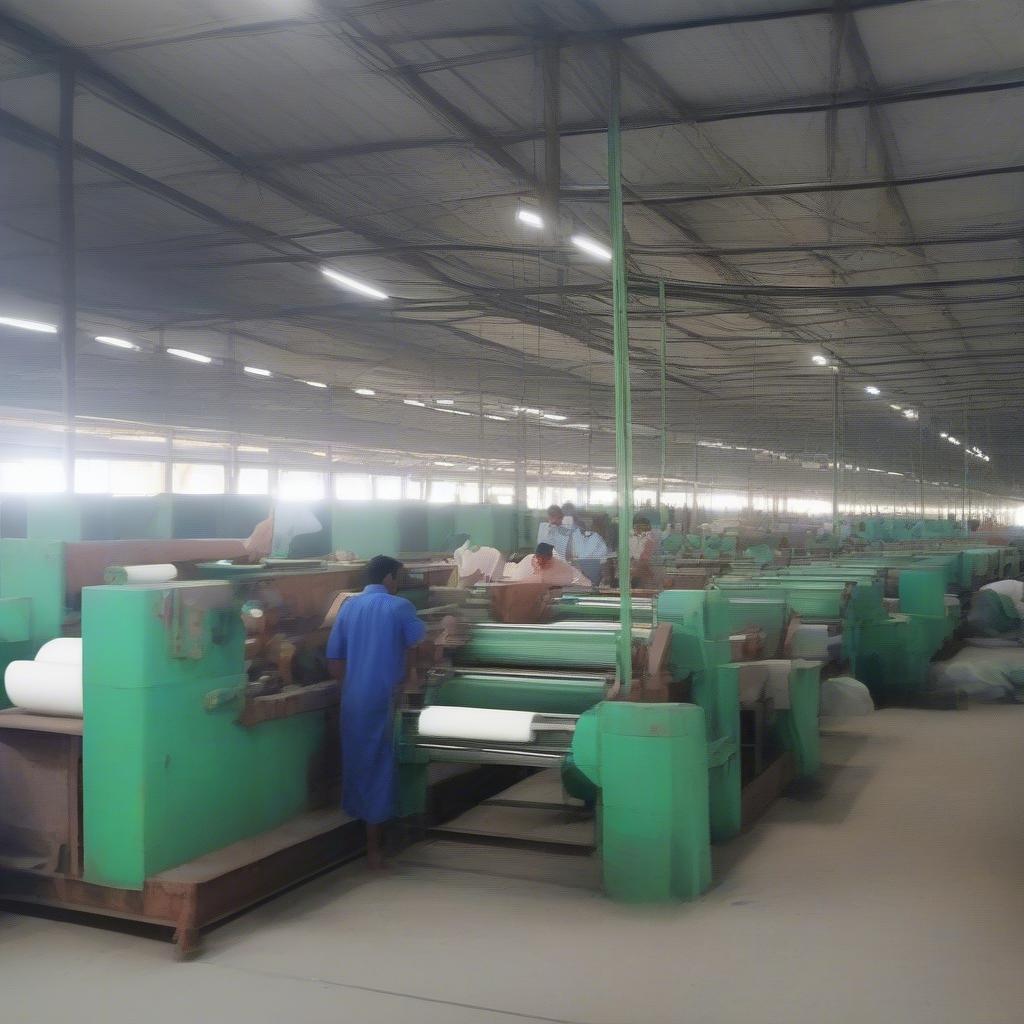 Non-woven bag manufacturing process in a Hooghly factory