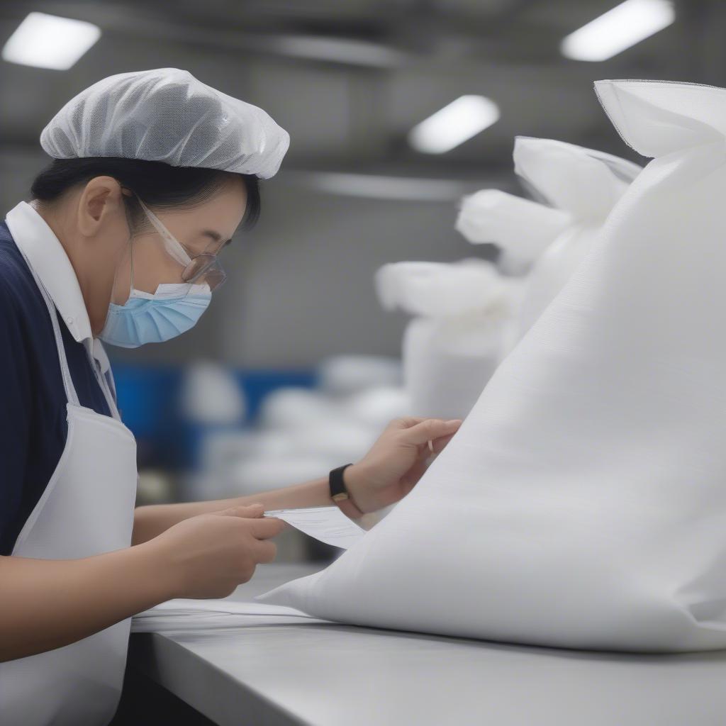 Non-Woven Bag Quality Control Inspection