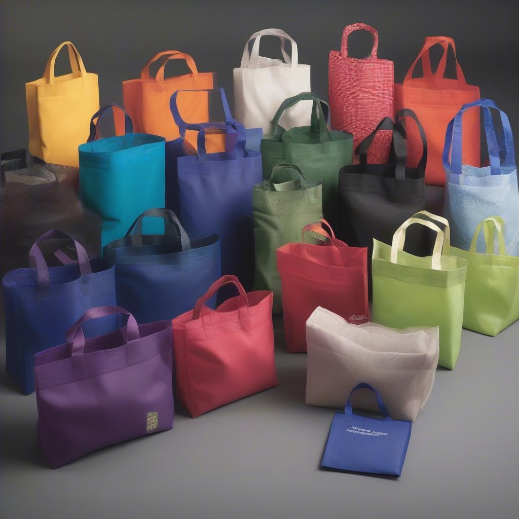 Variety of Non-Woven Bags in Different Sizes and Styles