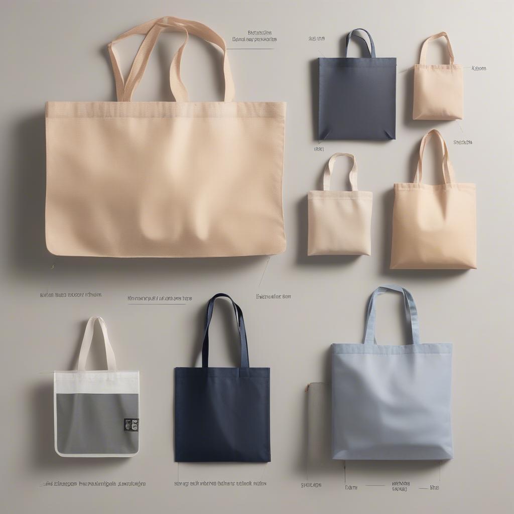 Various Non-Woven Bag Types and Sizes