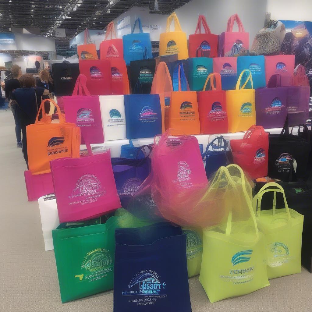 Non-woven bags with company branding used for promotional purposes in Australia