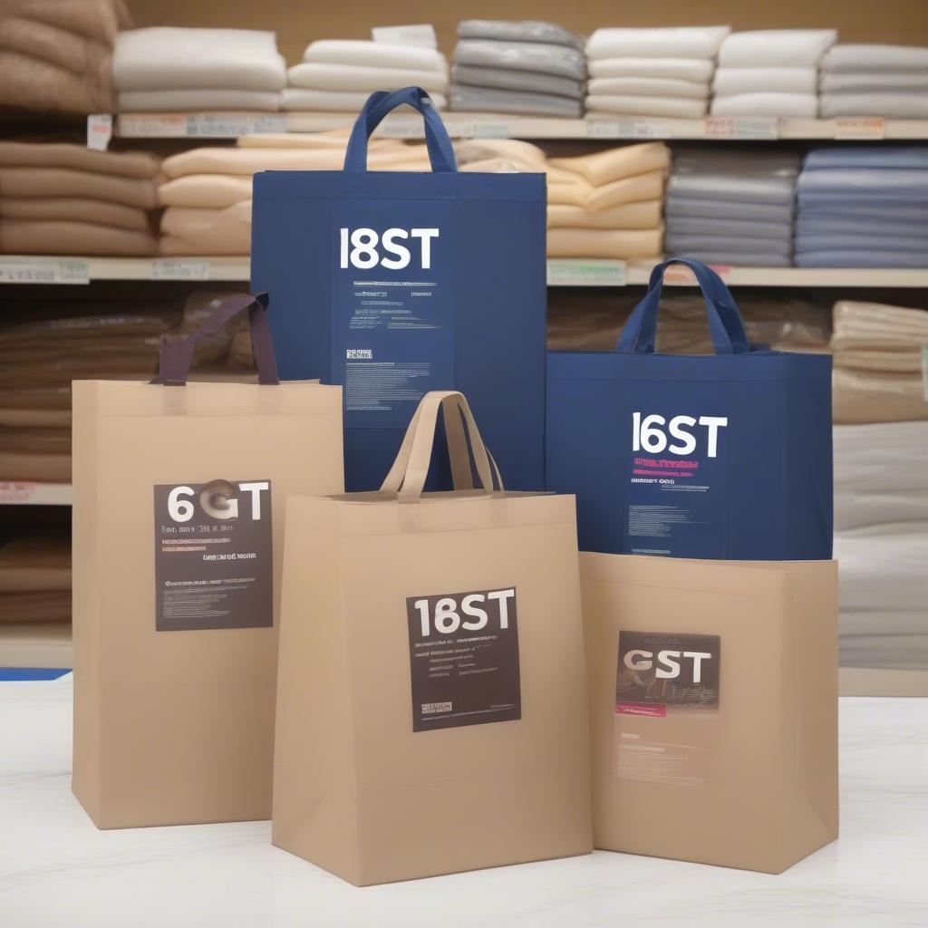 Non-woven bags with GST label in India