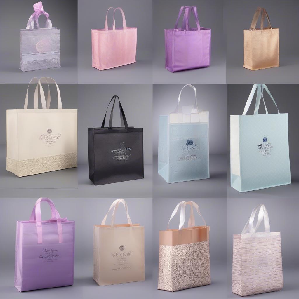 Variety of Non Woven Bags with Ribbon