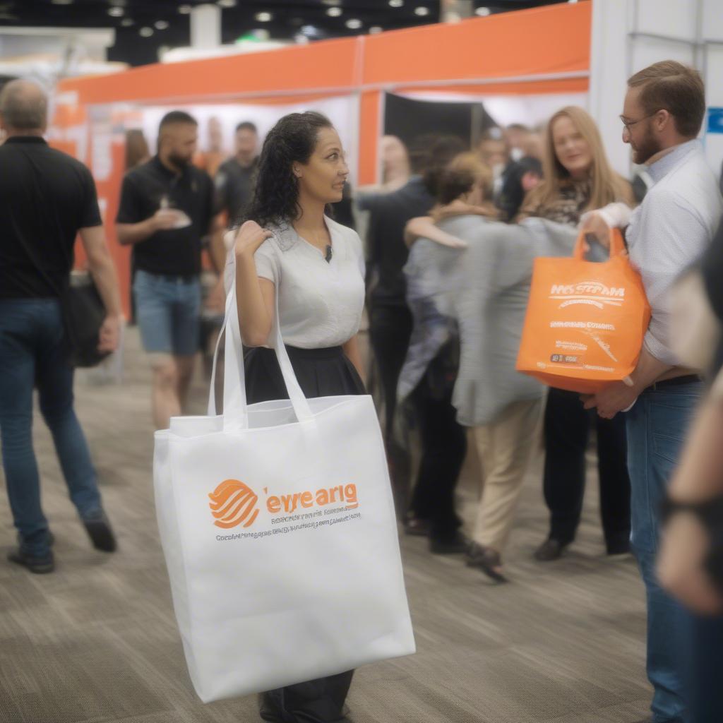 Non-Woven Bags at a Trade Show