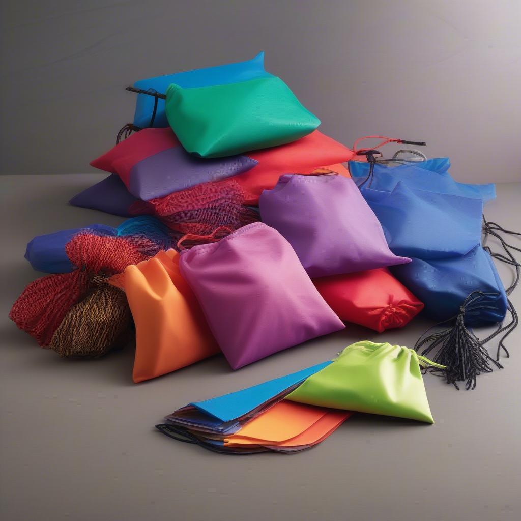 Different Sizes and Colors of Non-Woven Drawstring Bags