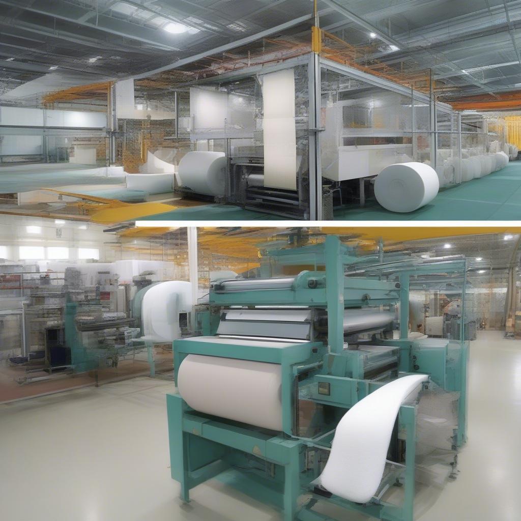 The production process of non-woven fabric