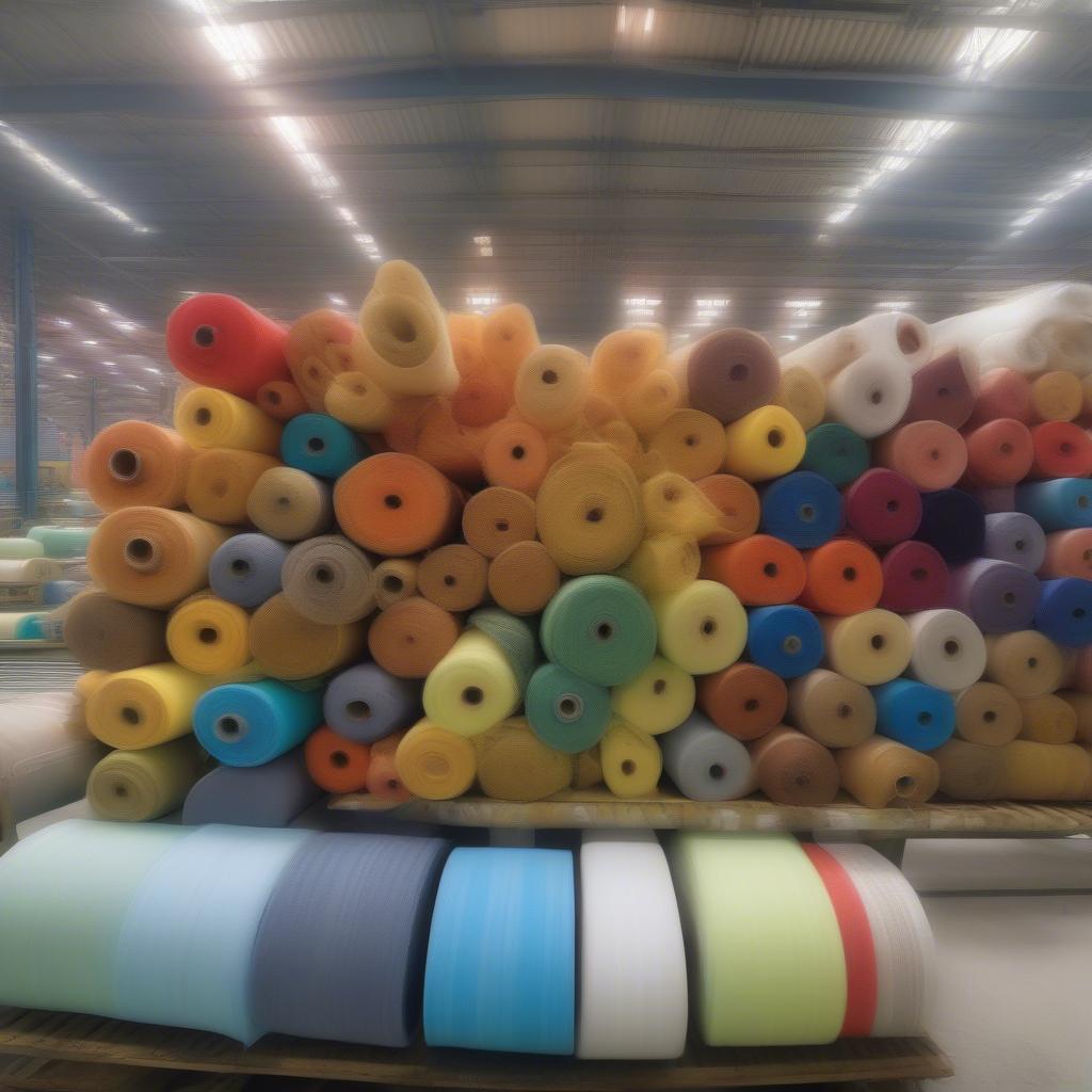 Non-woven fabric rolls ready for bag production