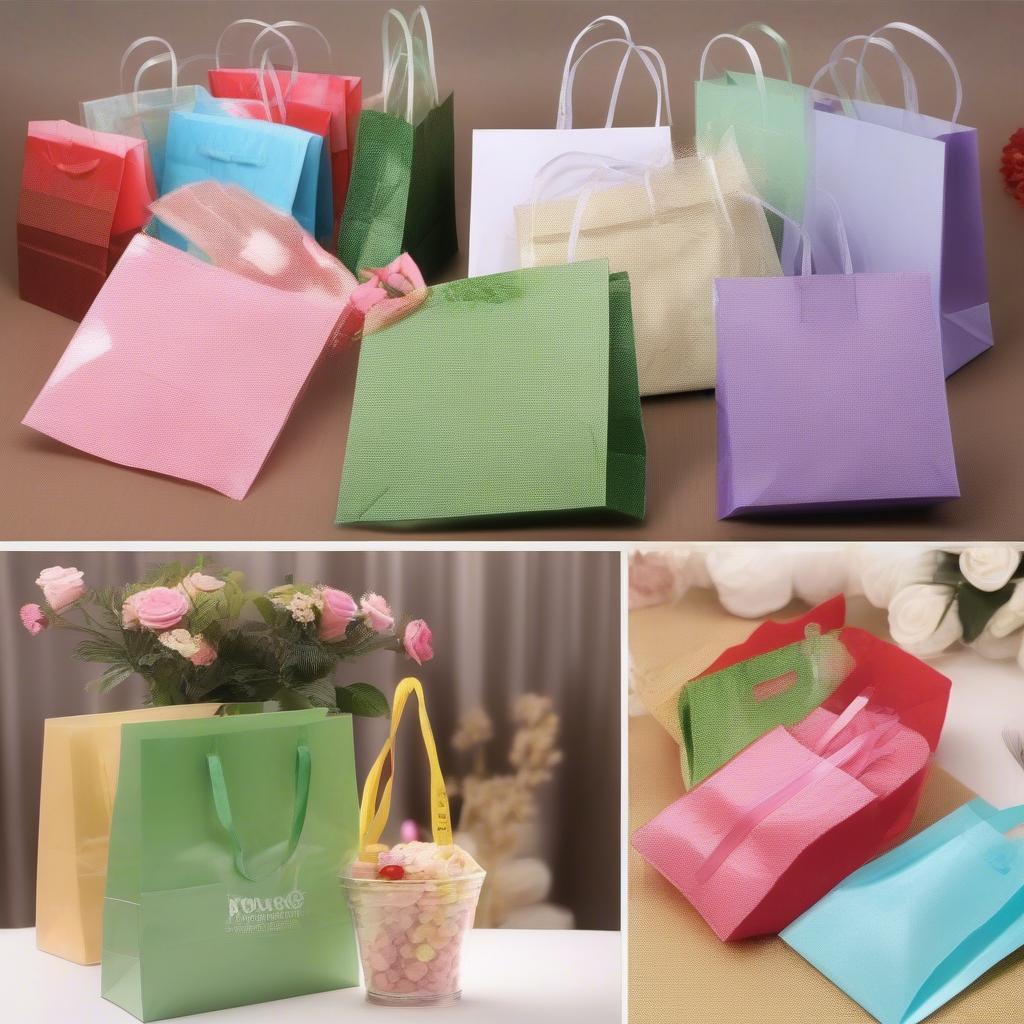 Non-woven party bags used for different occasions.