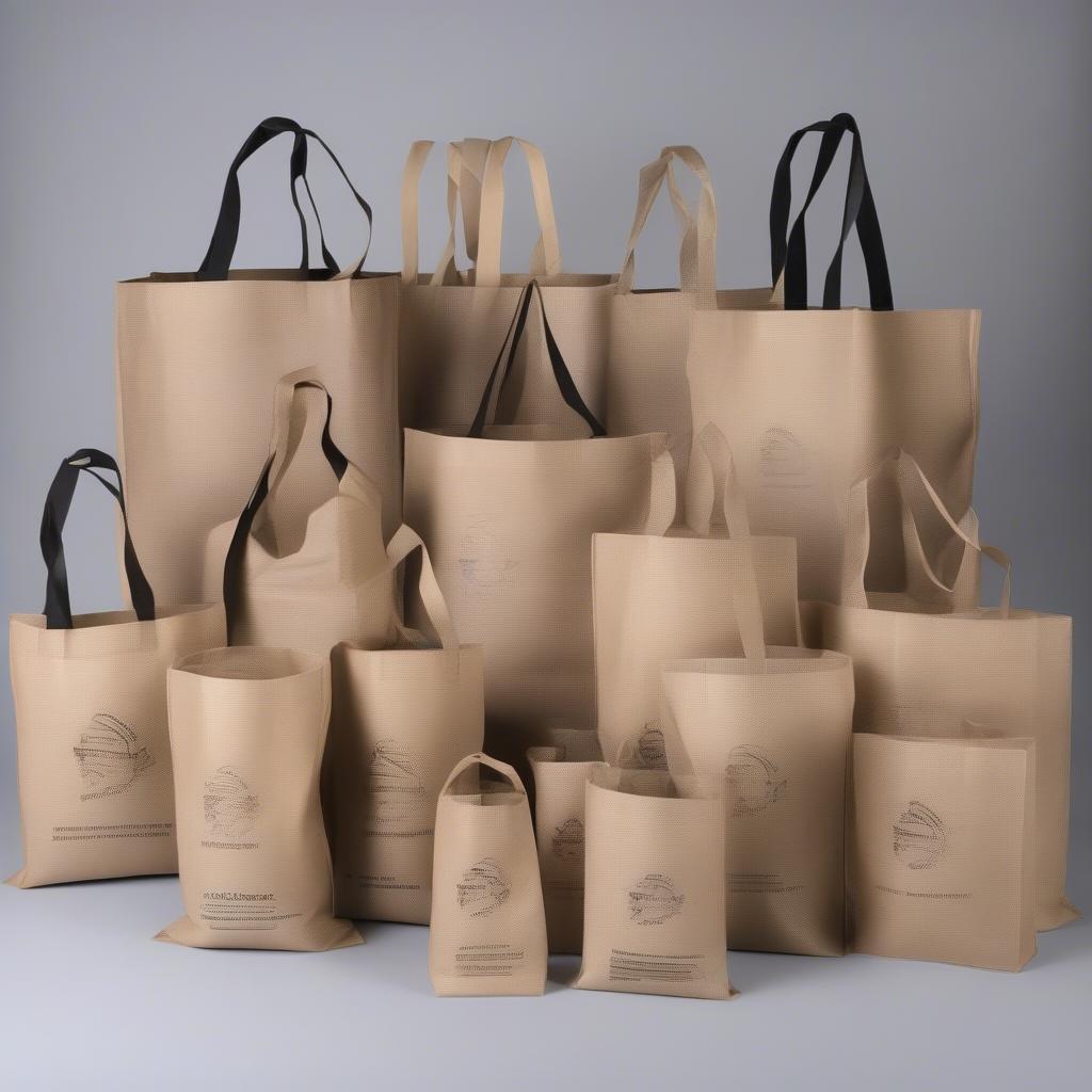 Variety of Non-Woven PP Bags in Bulk