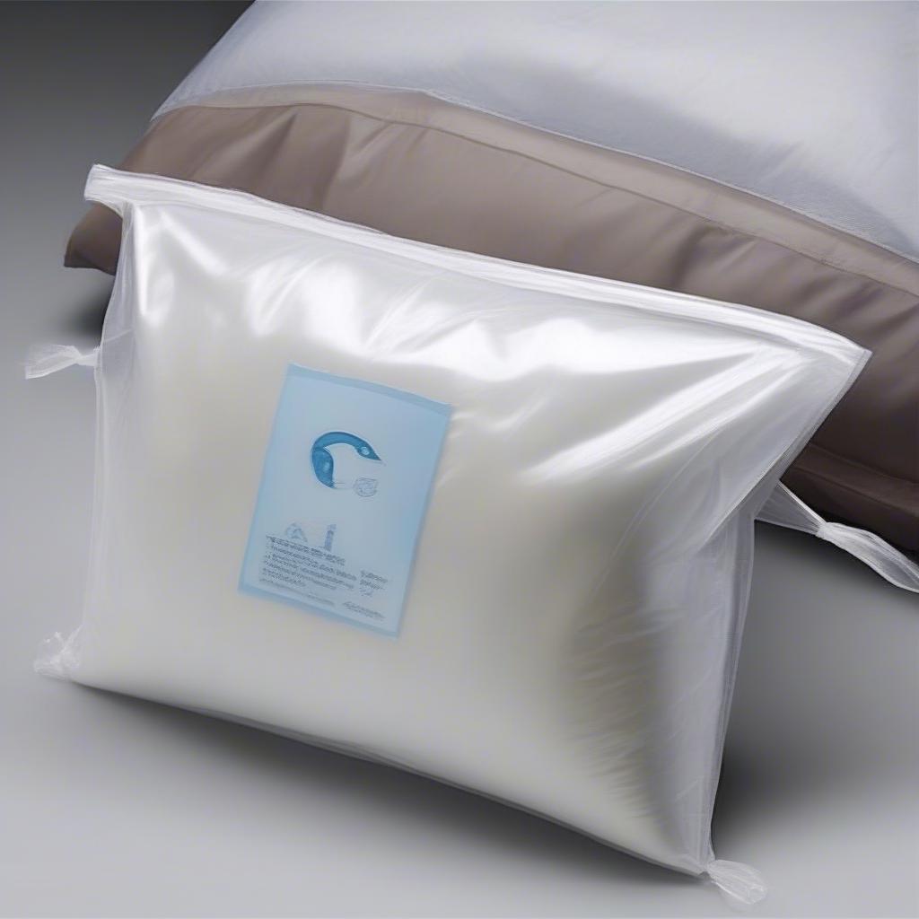 Non-woven PVC sewing bag for bedding suppliers, showcasing different sizes and styles.