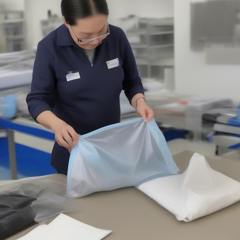 Quality Control Check for Non-Woven PVC Zipper Bags