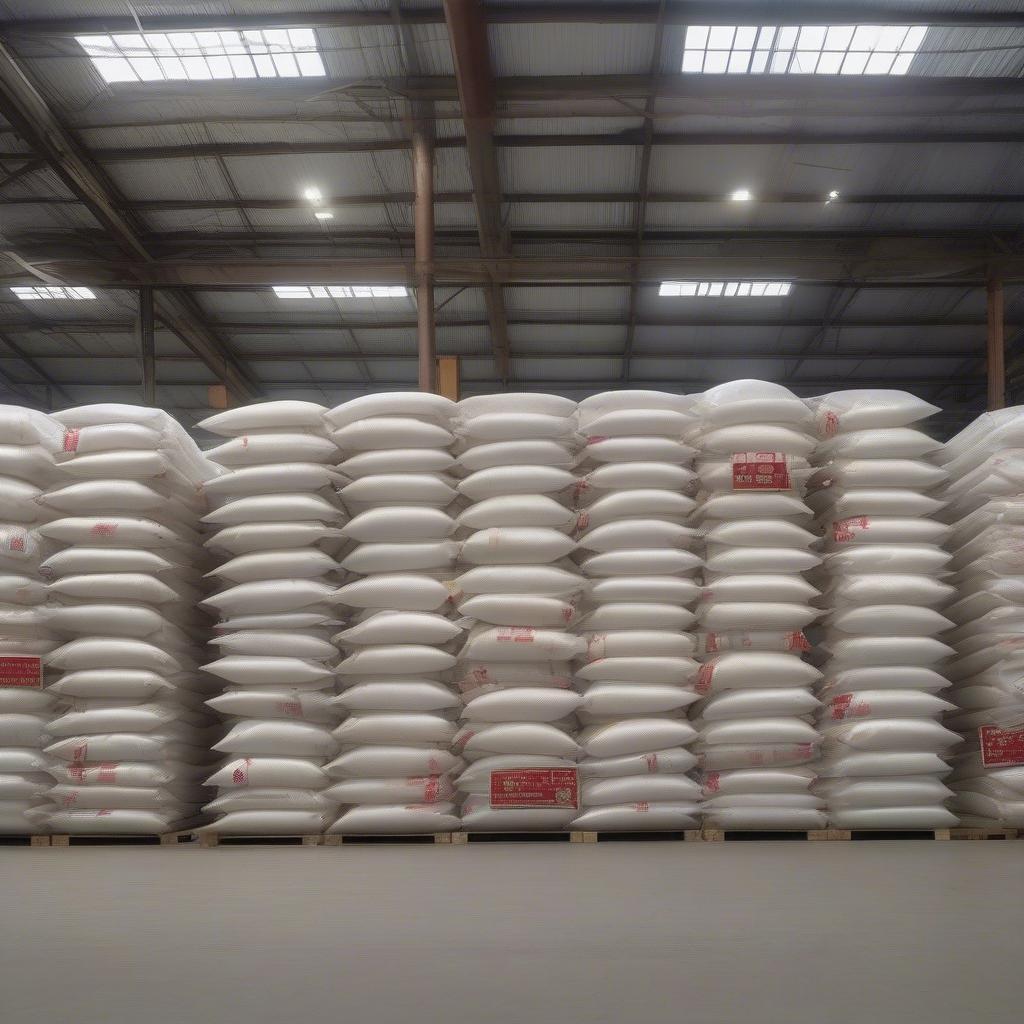 Non-Woven Rice Bags in Warehouse