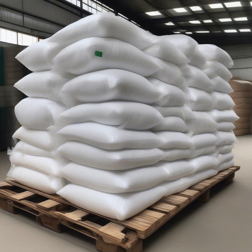 Stack of Non-Woven Rice Bags