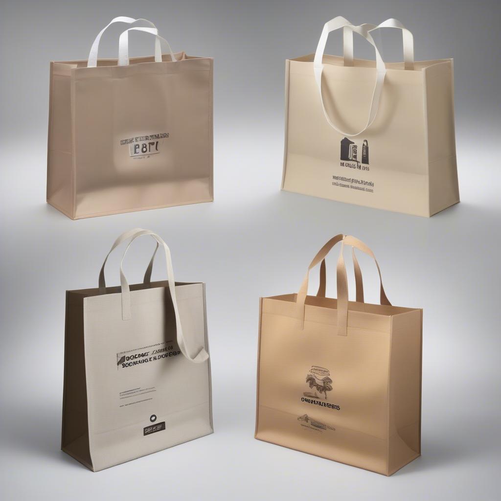 Different Styles and Sizes of Non-Woven Shopping Bags