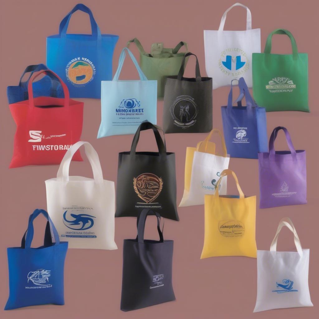 Custom Printed Non Woven Tote Bags Wholesale