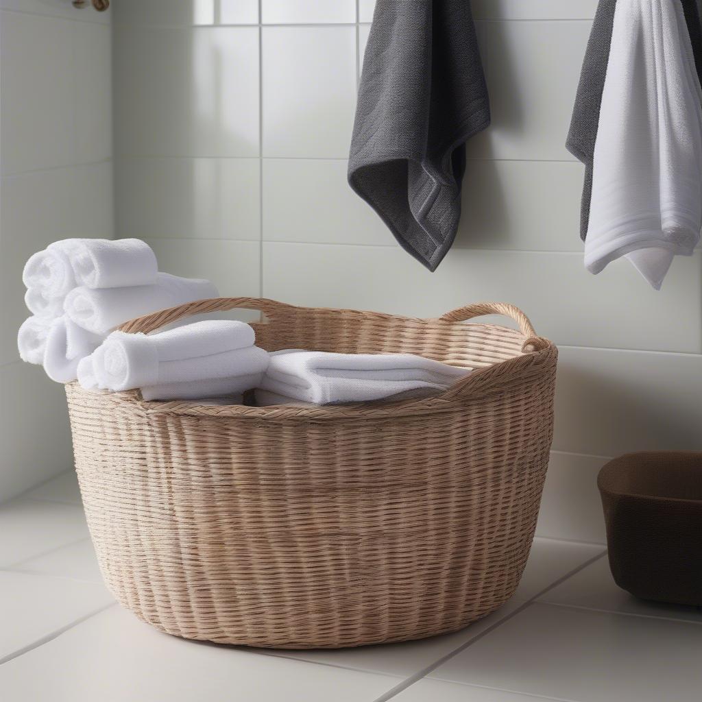 Nylon Weave Basket in Home Setting