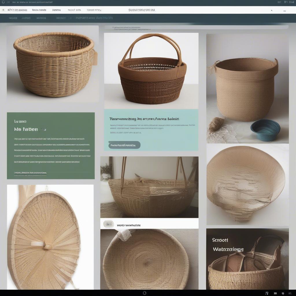 Online forum for basket weaving enthusiasts