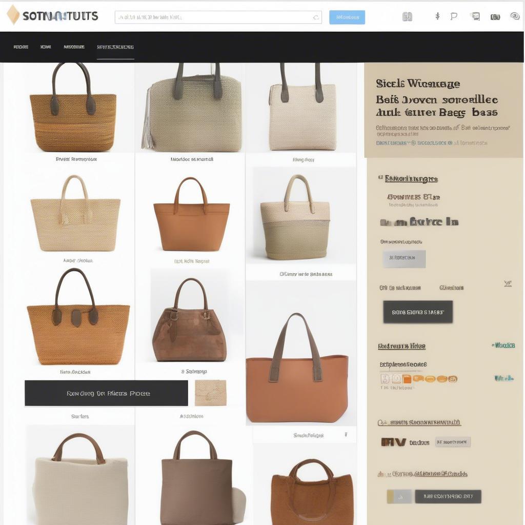 Shopping for woven bags on online marketplaces offers a wide variety of choices and competitive prices.