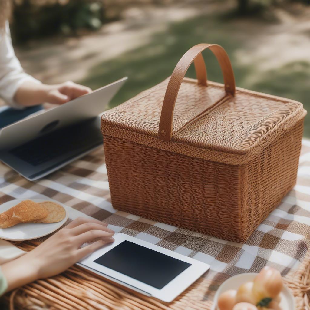 Online Shopping for Wood Weave Picnic Baskets