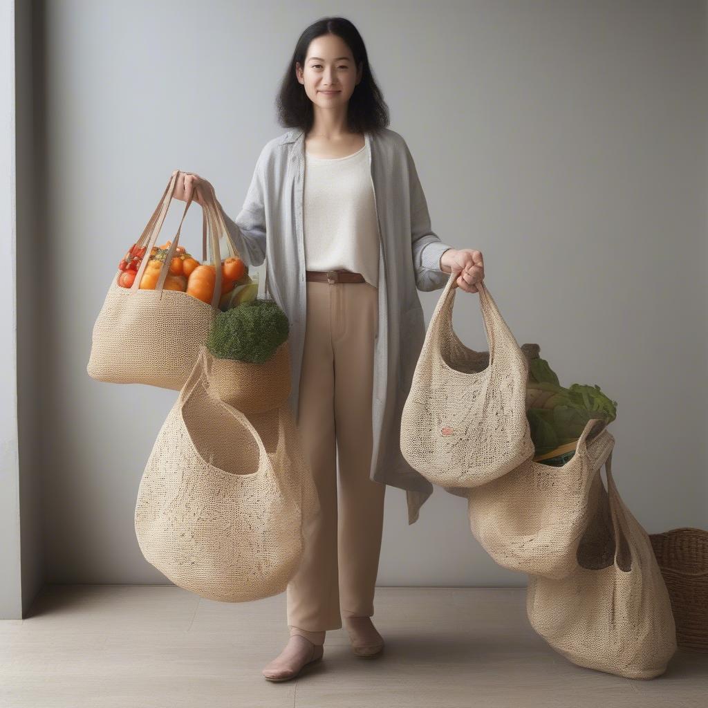 Using Open Weave Bags for Grocery Shopping