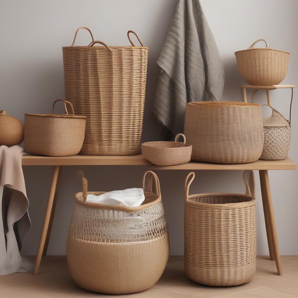 Open Weave Laundry Basket Materials